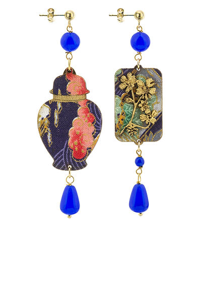 earrings-vase-silk-and-blue-leather-4522